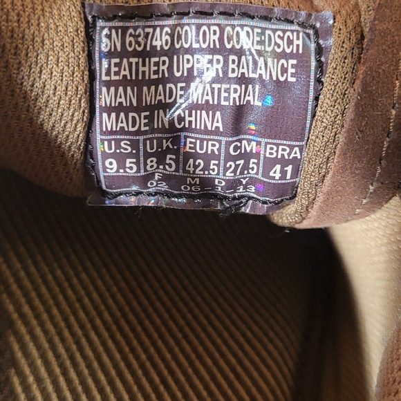 NWOT SKECHERS MENS CASUAL SNEAKERS 63746~ SZ 9.5 brown leather relaxed step - Picture 9 of 13